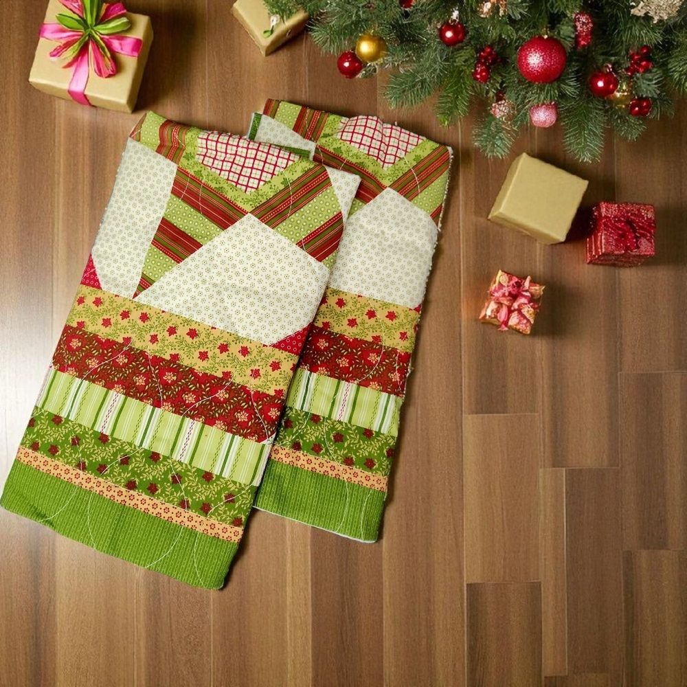 Better Homes & Garden Christmas Bed In A Bag Queen Full Quilt Shams Star Holiday - Picture 9 of 11